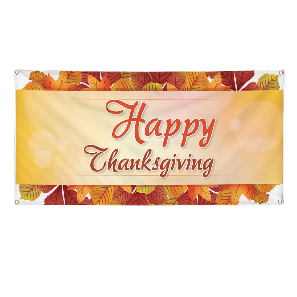 Vinyl Banner Multiple Sizes Happy Thanks Giving A Advertising Printing Lifestyle