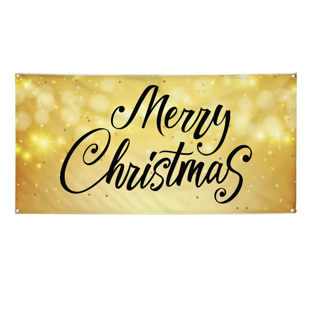 Vinyl Banner Multiple Sizes Merry Christmas D Advertising Printing Outdoor