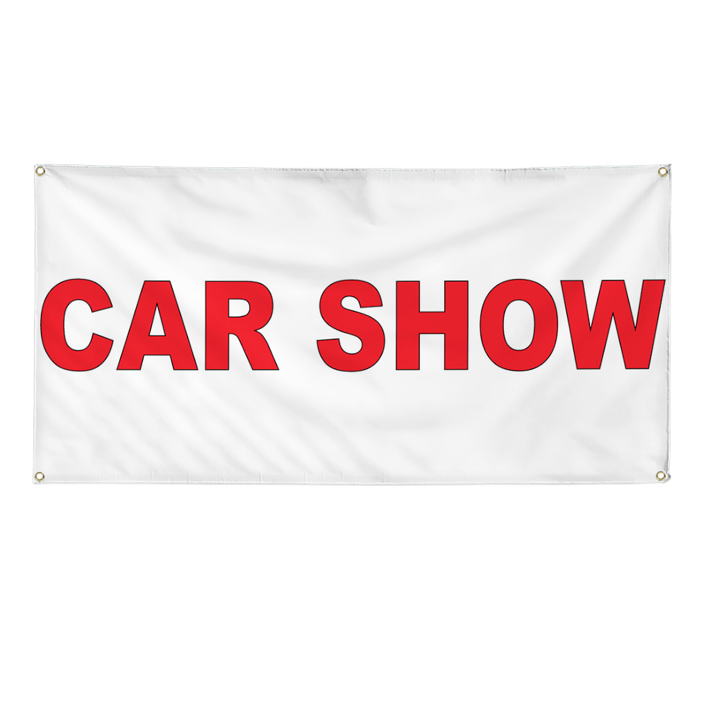 Vinyl Banner Multiple Sizes Car Show Red Auto Car Repair Shop Automotive Outdoor