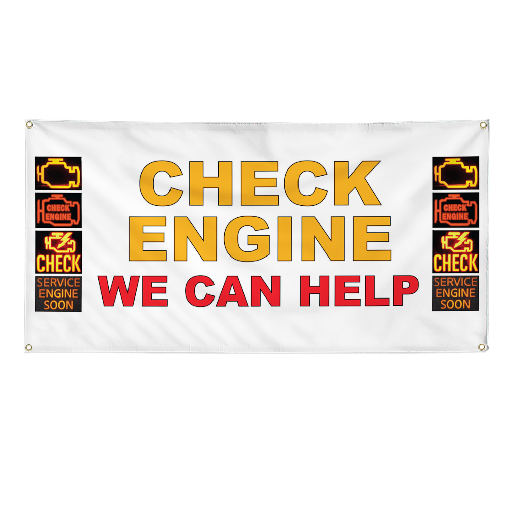 Vinyl Banner Multiple Sizes Automotive Weatherproof Industrial Yard Signs