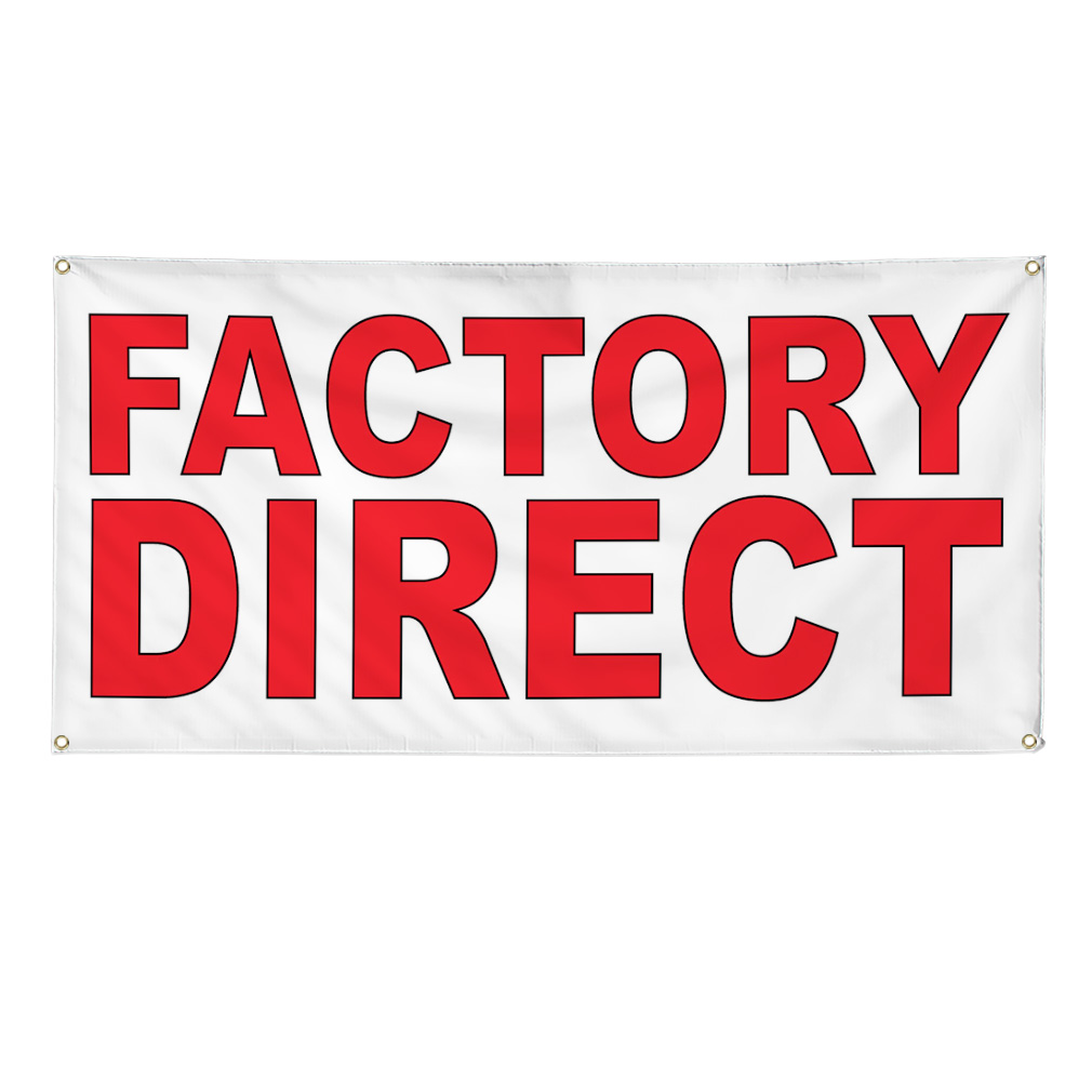 Vinyl Banner Multiple Sizes Factory Direct Red Business General Business Outdoor