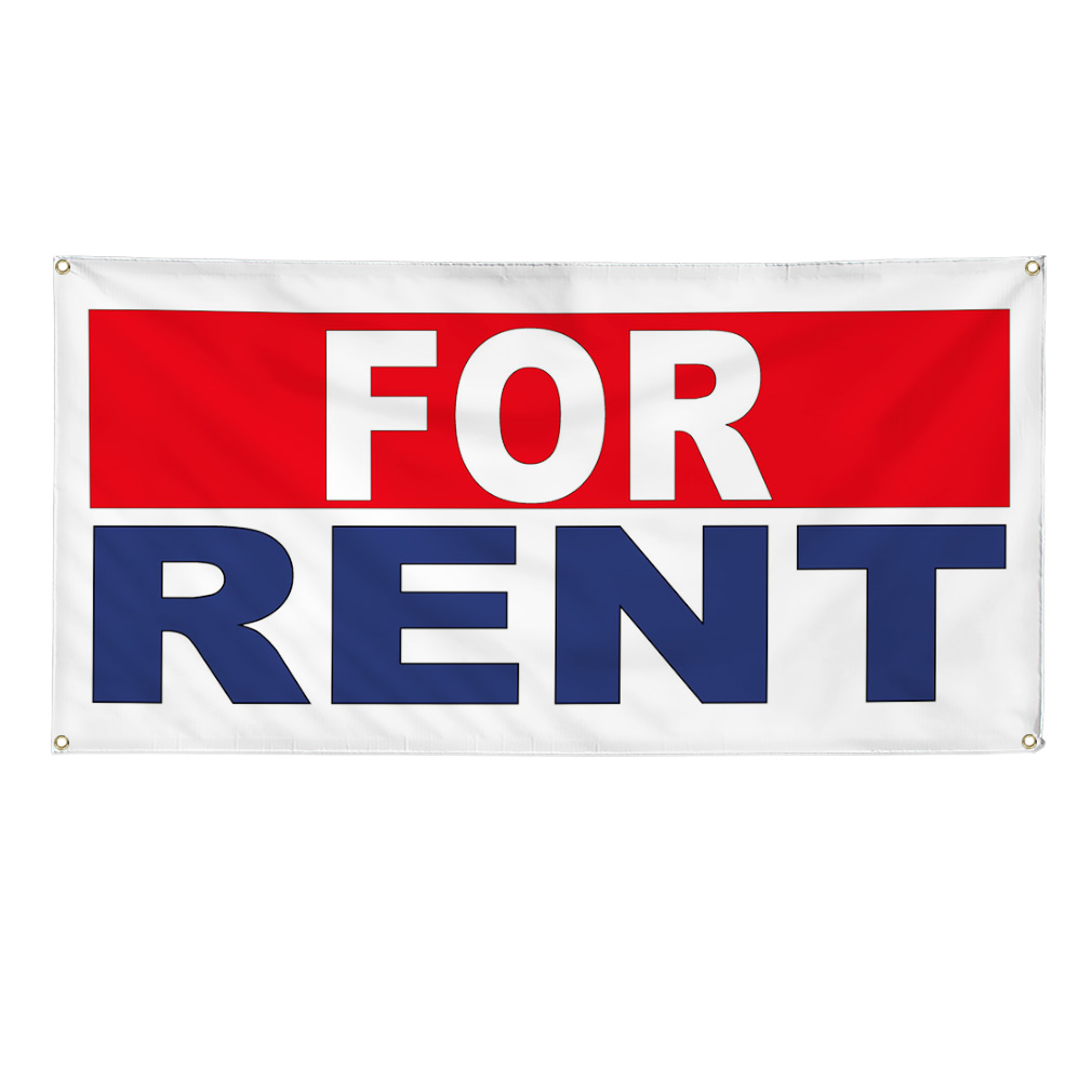Vinyl Banner Multiple Sizes For Rent Red Blue Weatherproof Industrial ...