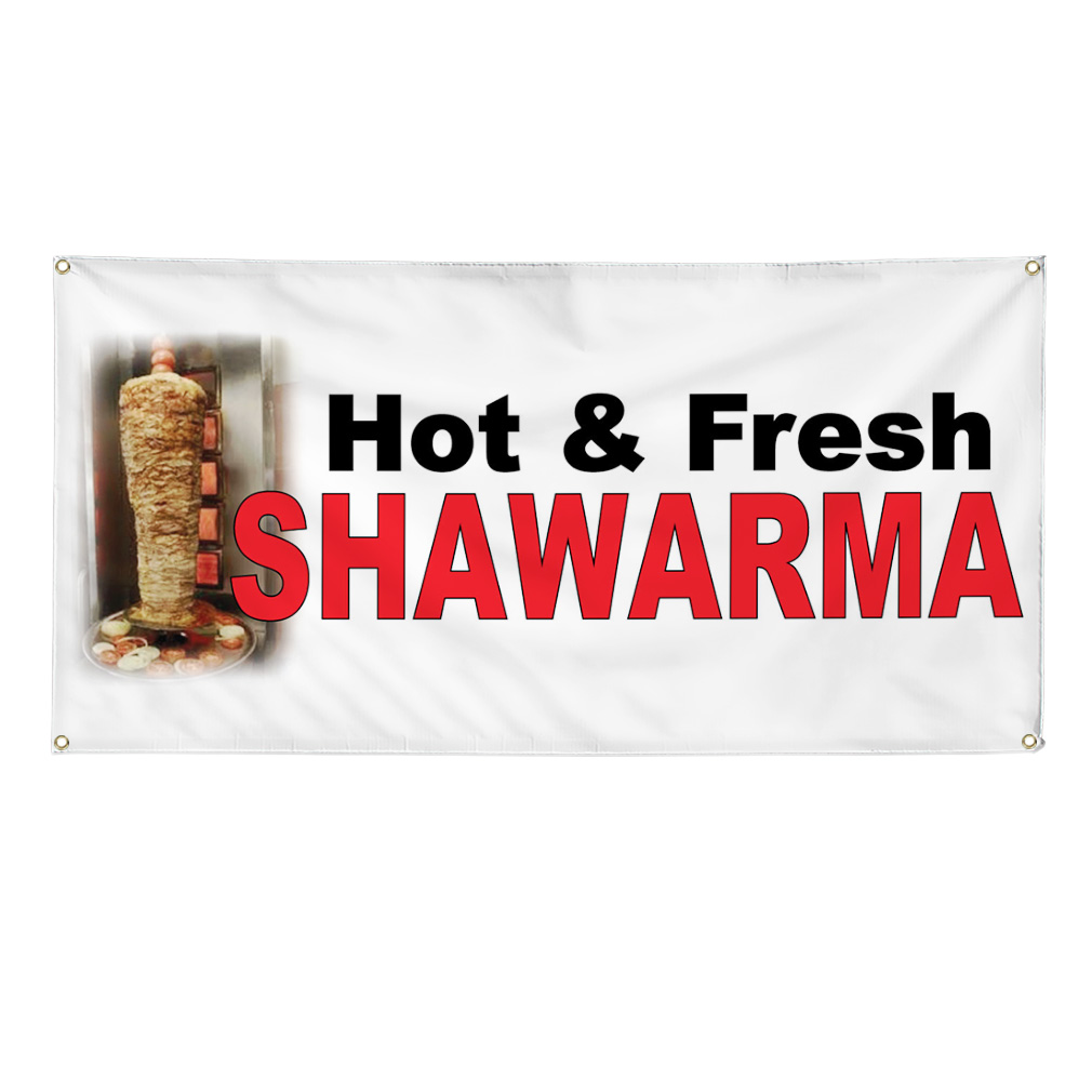 Vinyl Banner Multiple Sizes Restaurant & Food Weatherproof Industrial Yard Signs