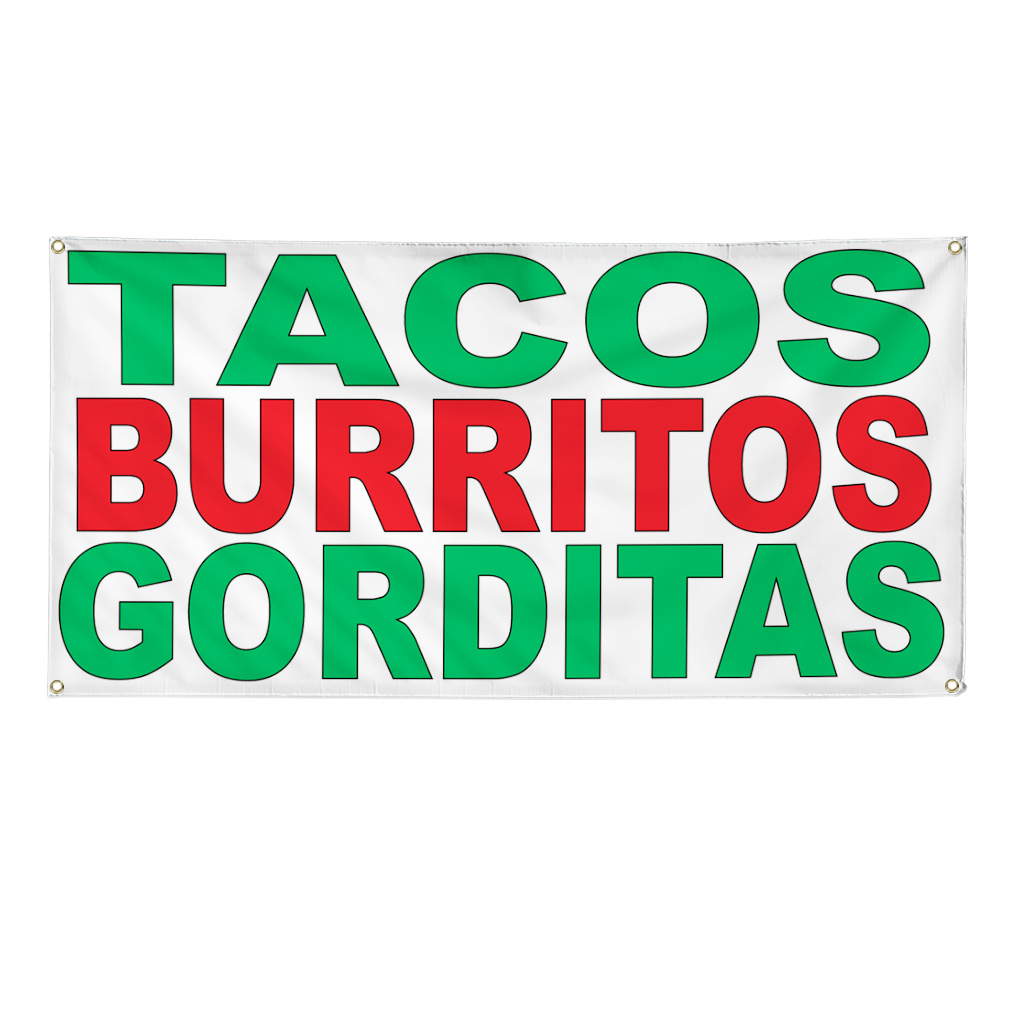 Vinyl Banner Multiple Sizes Food & Beverage Weatherproof Industrial Yard Signs
